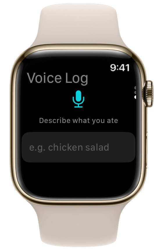 ProteinLog voice logging on Apple Watch