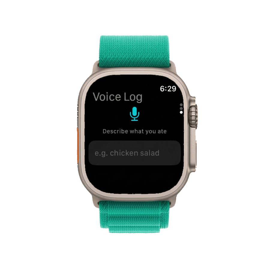Voice logging on Apple Watch